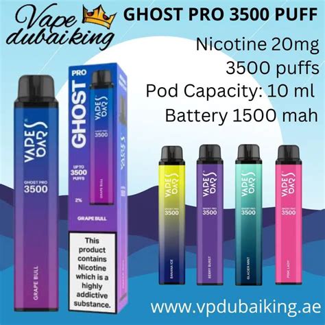 Vapes Bars Ghost Pro Puffs Vape Dubai King