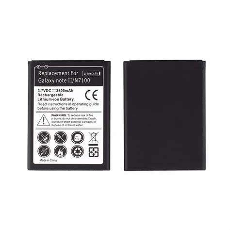 3500mAh For Galaxy Note2 N7100 Phone Replacement Battery For Samsung ...