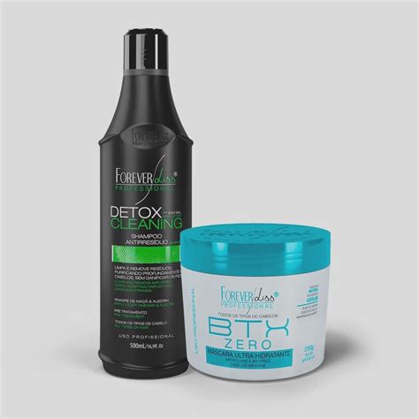 Botox Zero Forever Liss Sem Formol 250g Shampoo Detox Antirresíduo