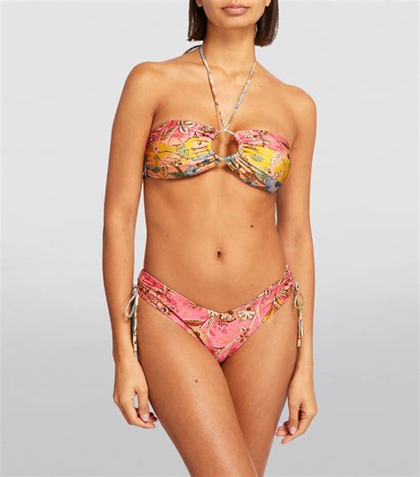 Womens Zimmermann Multi Spliced Junie Bikini Harrods Uk