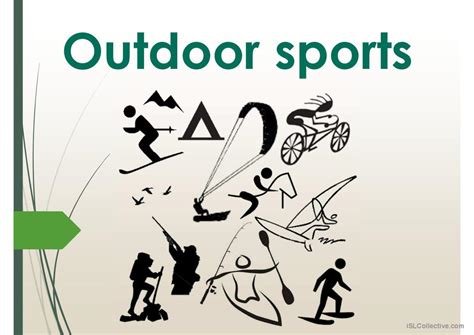 Outdoor Sports Vocabulary Esl English Esl Powerpoints