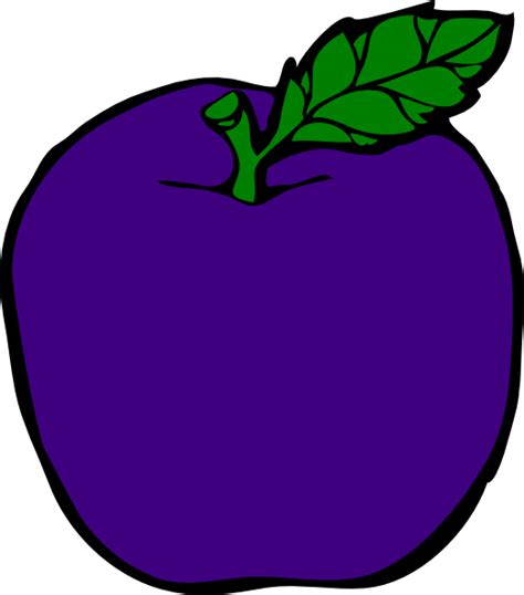 Purple Apple Clip Art At Vector Clip Art Online Royalty