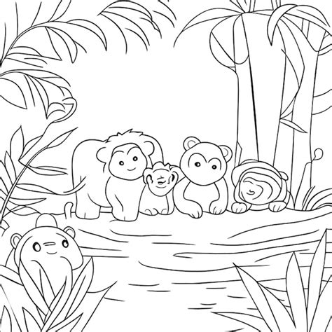 Jungle animals coloring pages printable coloring pages opens a new tab ...