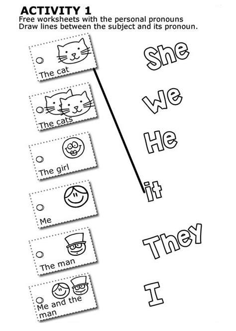 Personal Pronouns Activities And Worksheets Pronombres En Ingles Images