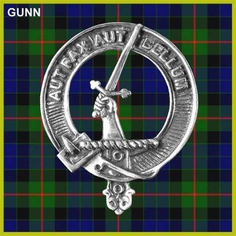 Gunn Tartan Clan Crest Scottish Brooch Cap Badge Th8 Clan Badge