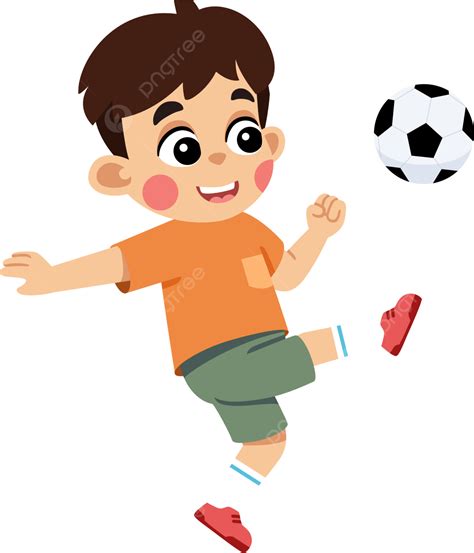 Crian A Jogando Futebol Anak Bermain Sepak Bola Png Crian A Futebol