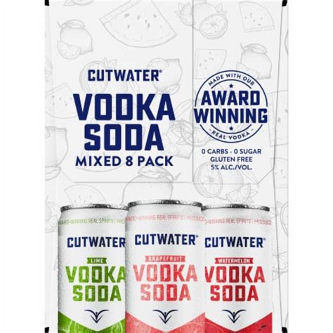 Cutwater® Spirits Classic Vodka Soda Mixed Variety Pack, 8 cans / 12 fl oz - Pick ‘n Save