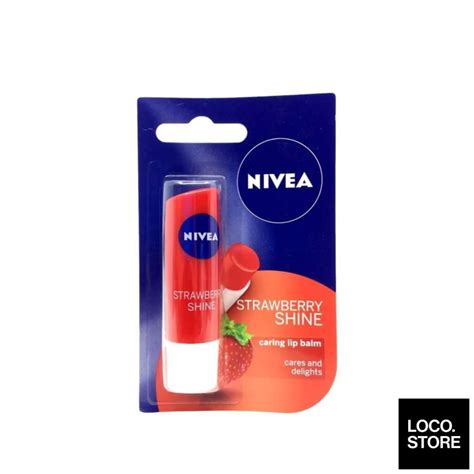 Nivea Strawberry Shine Caring Lip Balm 4 8g Shopee Malaysia