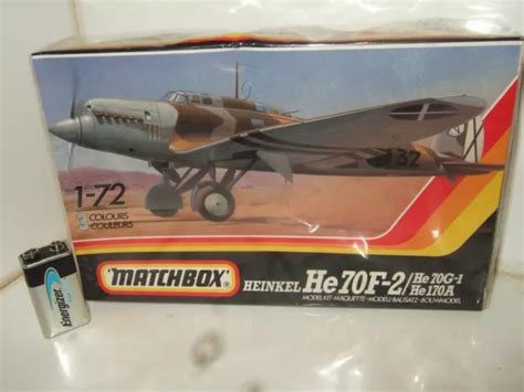 Sealed Matchbox 3 Colour Pk 132 Heinkel He 70f 2 Model Kit In 172