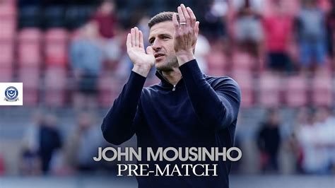 John Mousinho Pre Match Stevenage Vs Pompey Youtube