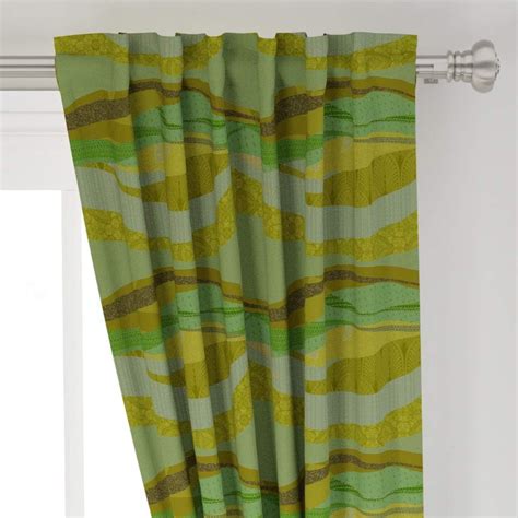 Roostery Curtain Panel Olive Avocado Green Rolling Hill