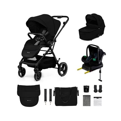 Kinderkraft Yoxi 4in1 Travel System Pure Black Everything Baby