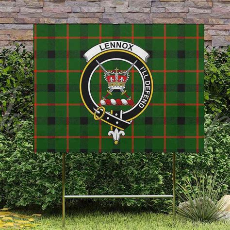 Lennox Lennox Kincaid Tartan Classic Crest Yard Sign Celticprime