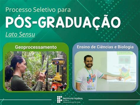 Campus Colorado Abre Sele O De P S Gradua O Em Geoprocessamento E Em