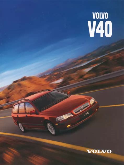 VOLVO V40 V 40 Prospekt 1999 10498 99 D Brochure Prospectus Broschyr