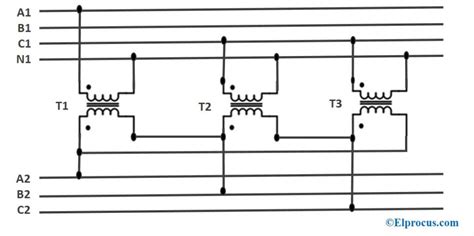 Wye Wye Connection 3 Phase Transformer