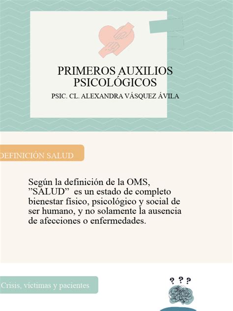 Primeros Auxilios Psicológicos Pdf Las Emociones Sicología