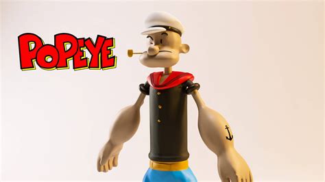 Popeye Cartoon - 3D Model by EA09studio