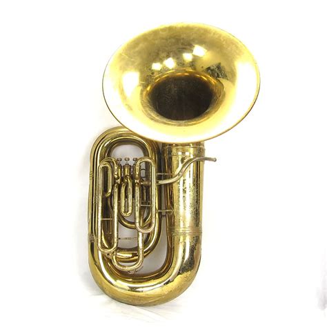 Cg Conn 20j 3 Valve Bbb Recording Tuba With Detachable Bell Reverb