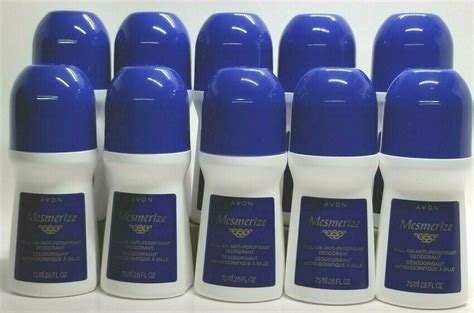 Lot Of 10 Avon Mesmerize Roll On Deodorant 26 Floz