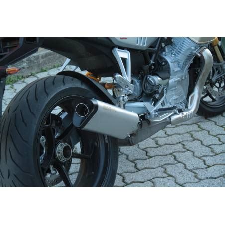 SILENCIEUX MISTRAL MOTO GUZZI V100 MANDELLO Finition Ice Grey Coloris