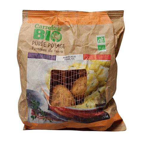 Pommes De Terre Pur E Four Potage Carrefour Bio Le Filet De Kg