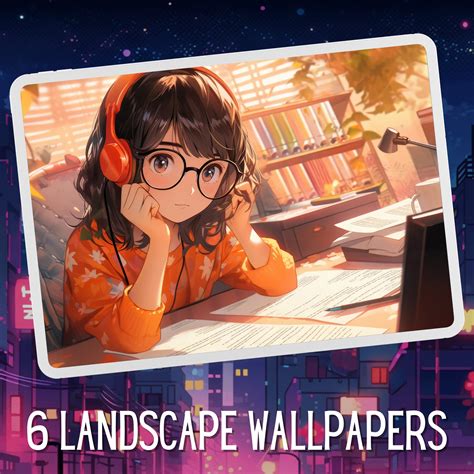 12 Lofi Study Girls Wallpaper Bundle, Lofi Wallpaper,desktop Wallpaper ...