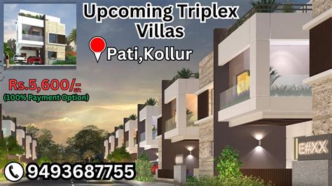 Upcoming Villas Projects Triplex Villas Acres Rs Sft