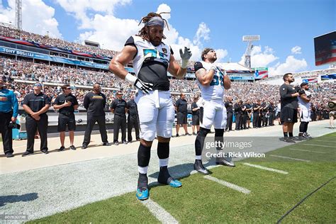 Jacksonville Jaguars Jared Odrick And Dan Skuta On Sidelines During