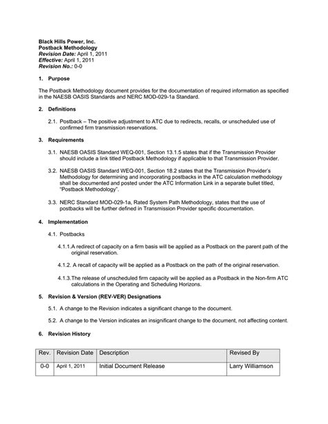 Rev Revision Date Description Revised By Initial Document