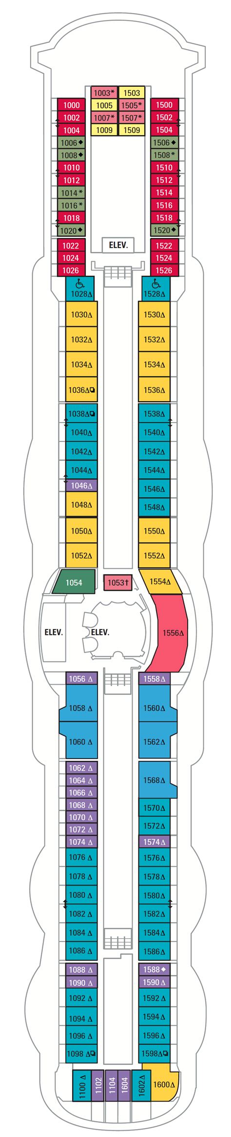 Serenade of the Seas Deck Plans - Cruiseline.com