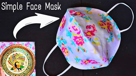 Make Fabric Face Mask With Filter Pocket At Home Easy Face Mask