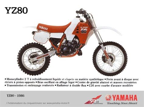 1986 Yamaha Yz80 Motorcross Bike Yamaha Dirt Bikes Vintage Bikes