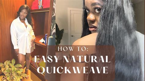 How To Easy Natural Looking Quick Weave Install With Leave Out I Stk