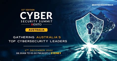 15th Edition Of Cyber Security Summit Australia Physical Conference On