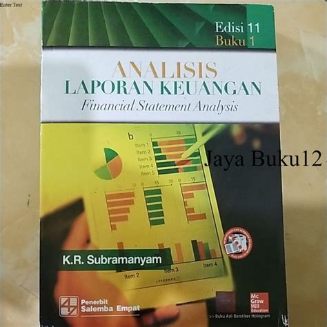 Jual Buku Analisis Laporan Keuangan Edisi 11 Buku 1 By K R Subramanyam