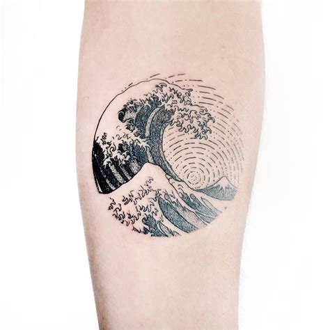 Great Wave Sleeve Tattoos Tattoos Waves Tattoo