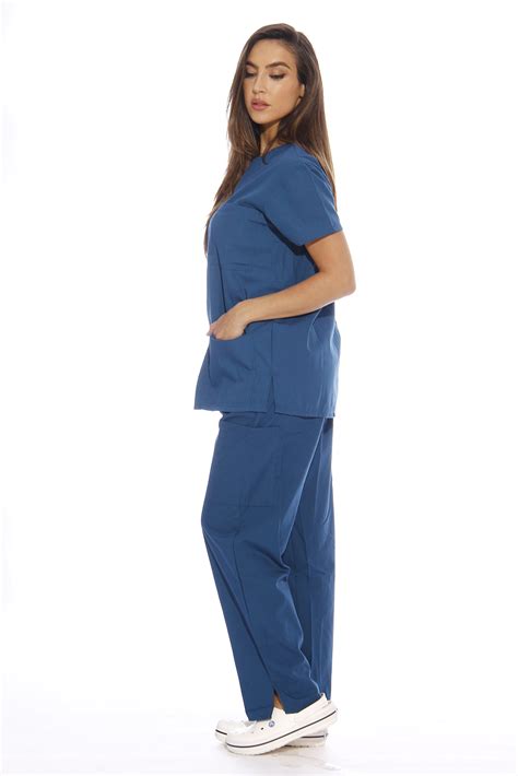 Just Love Womens Scrub Sets Six Pocket Medical Scrubs V Neck With