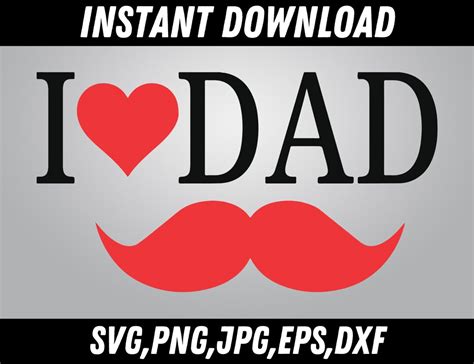 I Love You Dad Svg Love Dad Svg Dad Shirt Svg Dad Life Svg Dad Svg Files Dad Svg Dad