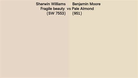 Sherwin Williams Fragile Beauty Sw Vs Benjamin Moore Pale Almond