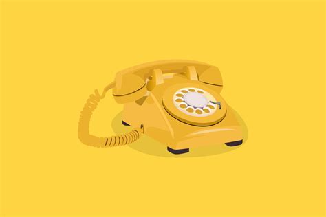 Phone Icon Isolated on Yellow Background Graphic by ahsanalvi · Creative Fabrica