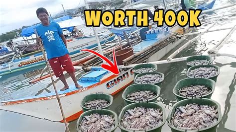 JACKPOT UMABOT 400K ANG NAHULI NG BANGKA ITO HALOS LUMUBOG NA YouTube