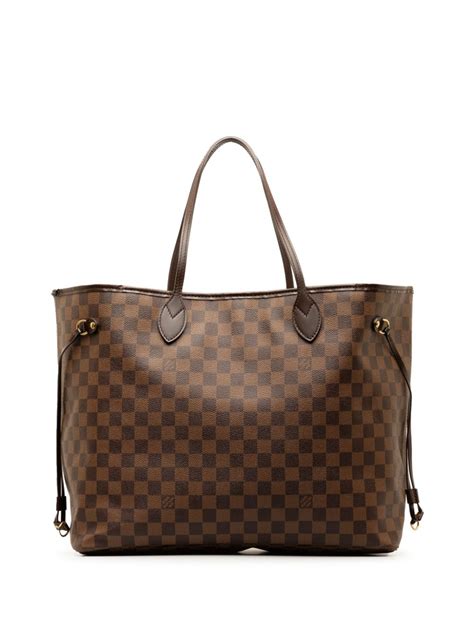 Louis Vuitton Pre Owned 2008 Damier Ebene Neverfull GM Tote Bag Farfetch