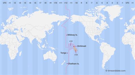 World Map Showing International Date Line - Gretel Hildagarde