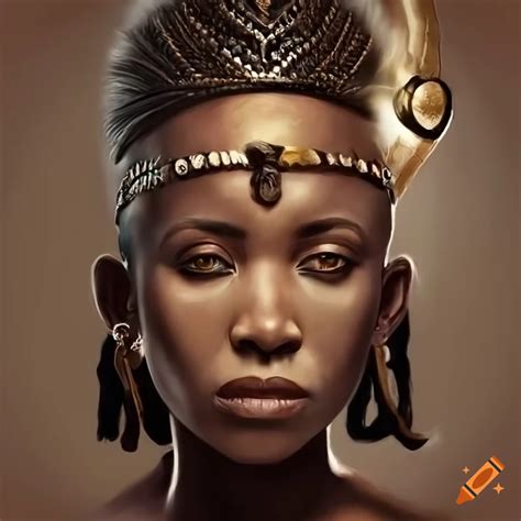 Portrait Of An African Warrior Queen