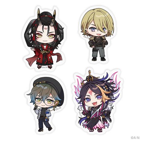 Luxiem And Noctyx Chibi Style Sticker Set Luxiem Nijisanji En