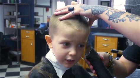 Taking My Toddler To A Barbershop Youtube