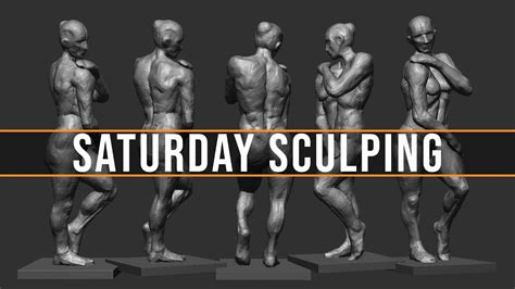 Weekend Sculpting Practice Female Standing Relaxed Pose YouTube