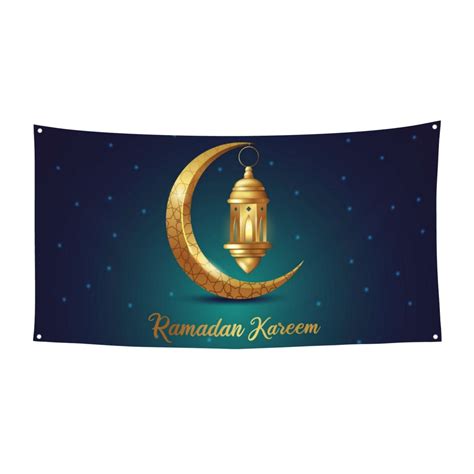 Ramadan Kareem Banner Backdrop Porch Sign 35 X 70 Inches Holiday