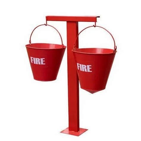 Red Fire Bucket Stand 2 Buckets At Rs 2900 Set In Mumbai ID